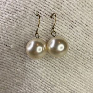 Fashion Drop Pearl Pierced Earrings
